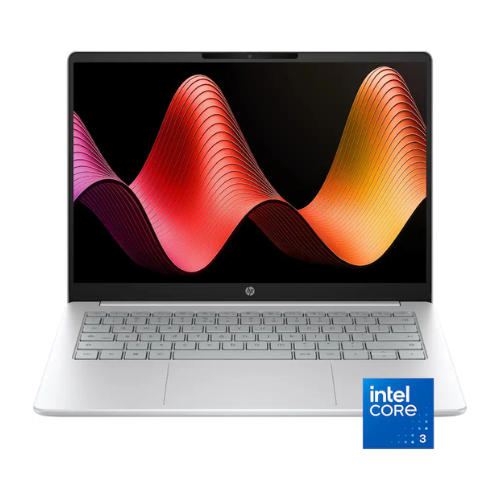 HP 14-Inch 2K Touchscreen Chromebook Plus Intel Core 3 N355 8GB RAM 128GB UFS Wi-Fi 6E Glacier Silver
