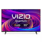 VIZIO 55-Inch Quantum 4K QLED HDR Smart TV Dolby Vision WiFi 6 FreeSync Voice Remote Black Television