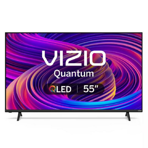 VIZIO 55-Inch Quantum 4K QLED HDR Smart TV Dolby Vision WiFi 6 FreeSync Voice Remote Black Television